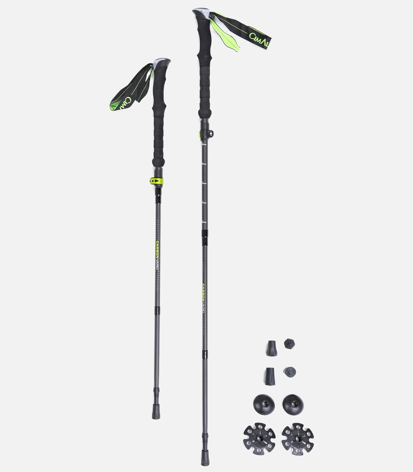 Paire de bâtons carbone 5 brins pliables Easy-lock Paire de bâtons carbone 5 brins pliables Easy-lock