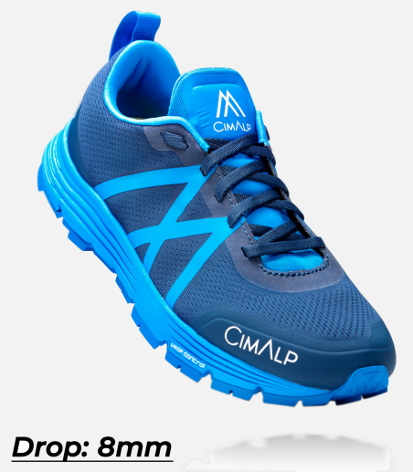 Chaussures de trail haute performance - drop 8mm