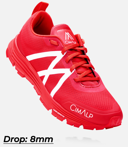 Chaussures de trail haute performance - drop 8mm