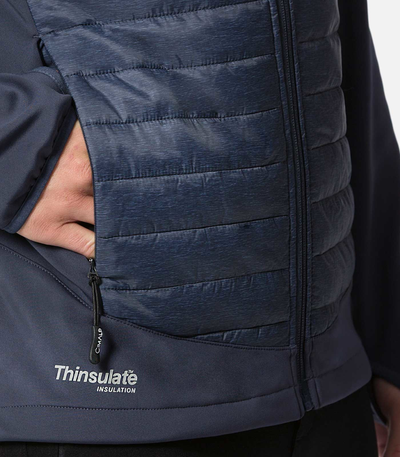 Veste thermique + coupe-vent spéciale marche nordique 