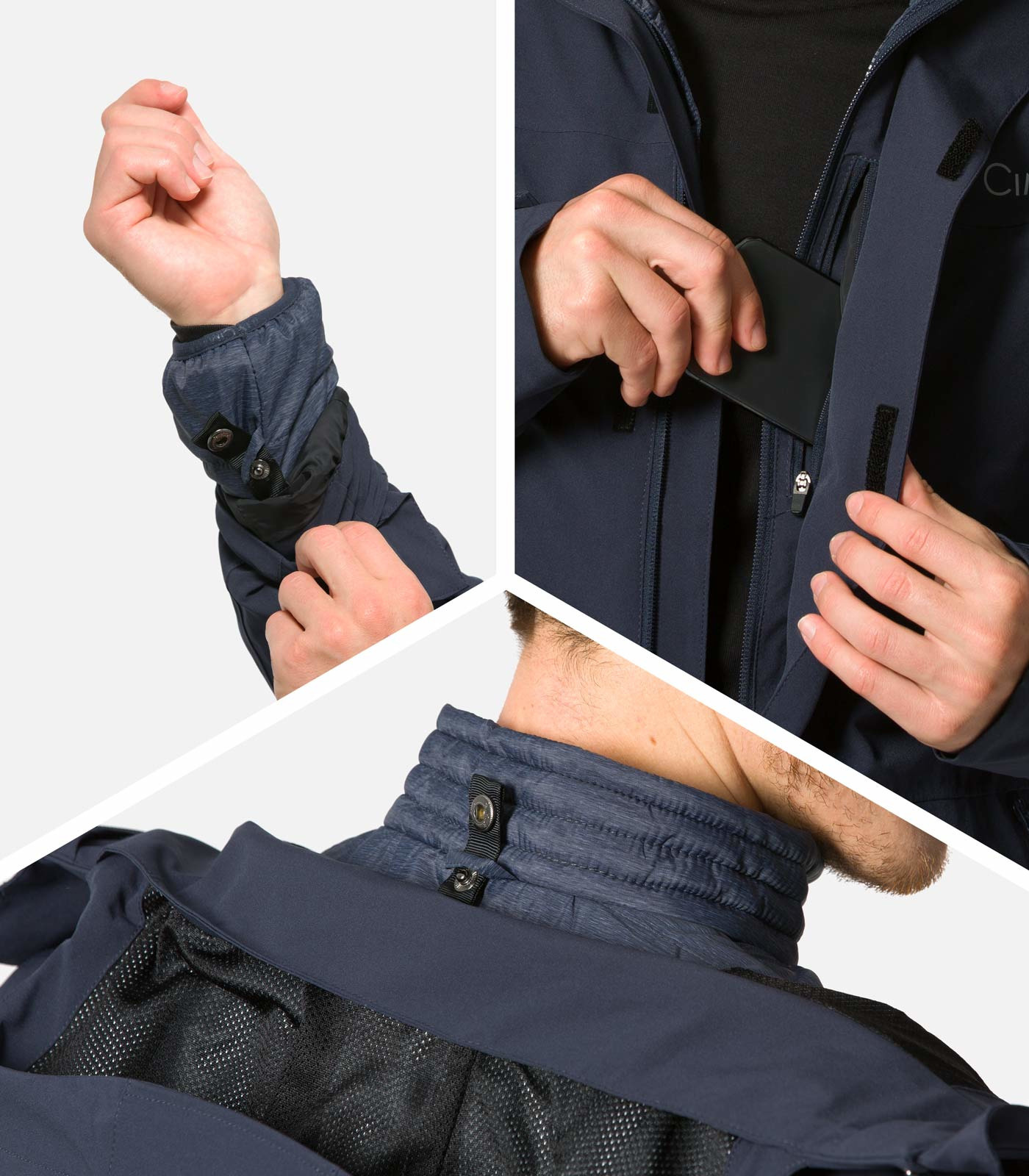 Veste transformable 3 en 1 chaude et imperméable 