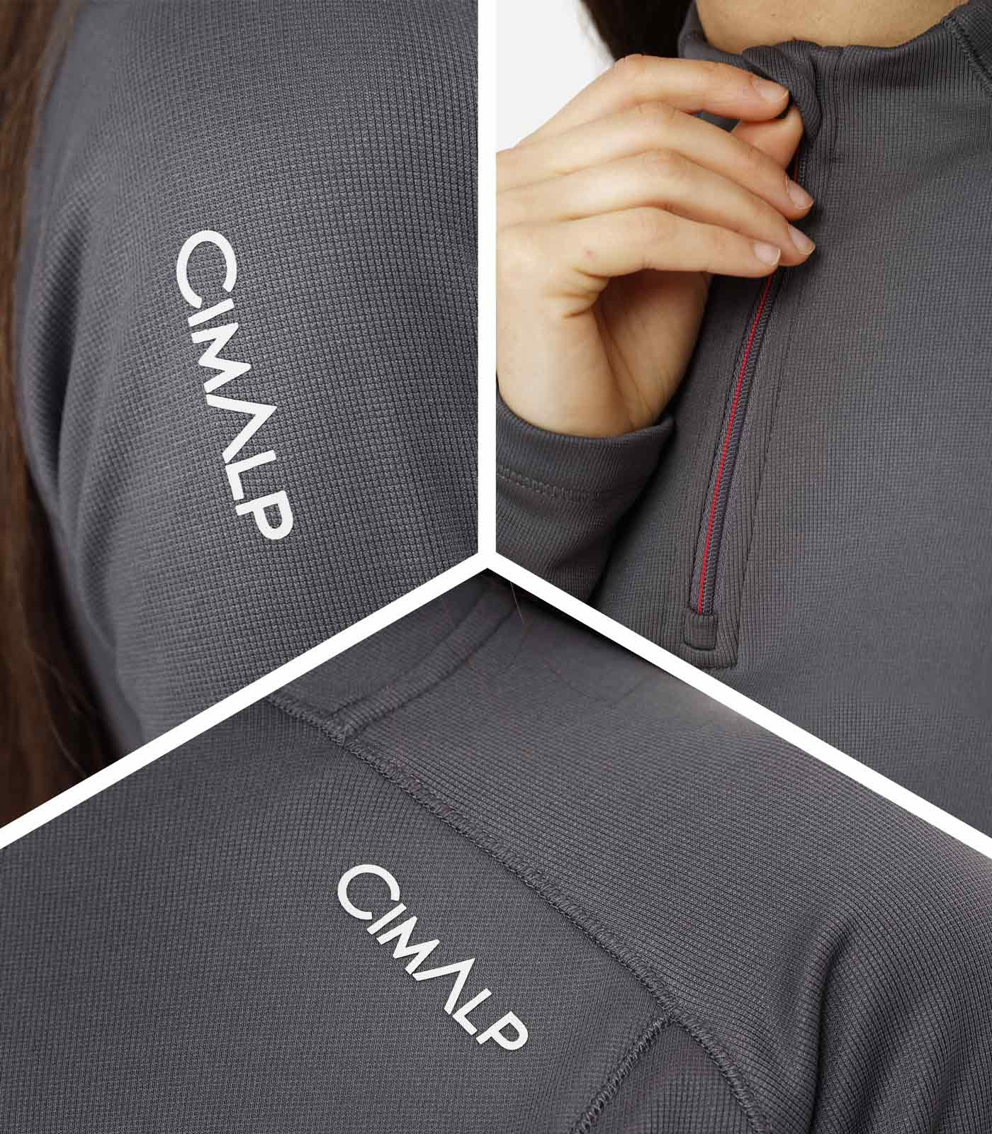 Sweat technique chaud & stretch à col zippé