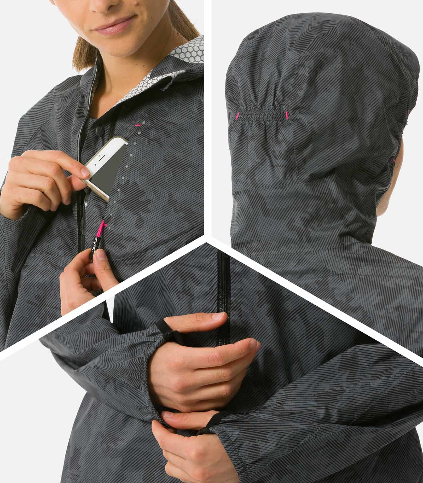 Veste de trail imperméable et respirante