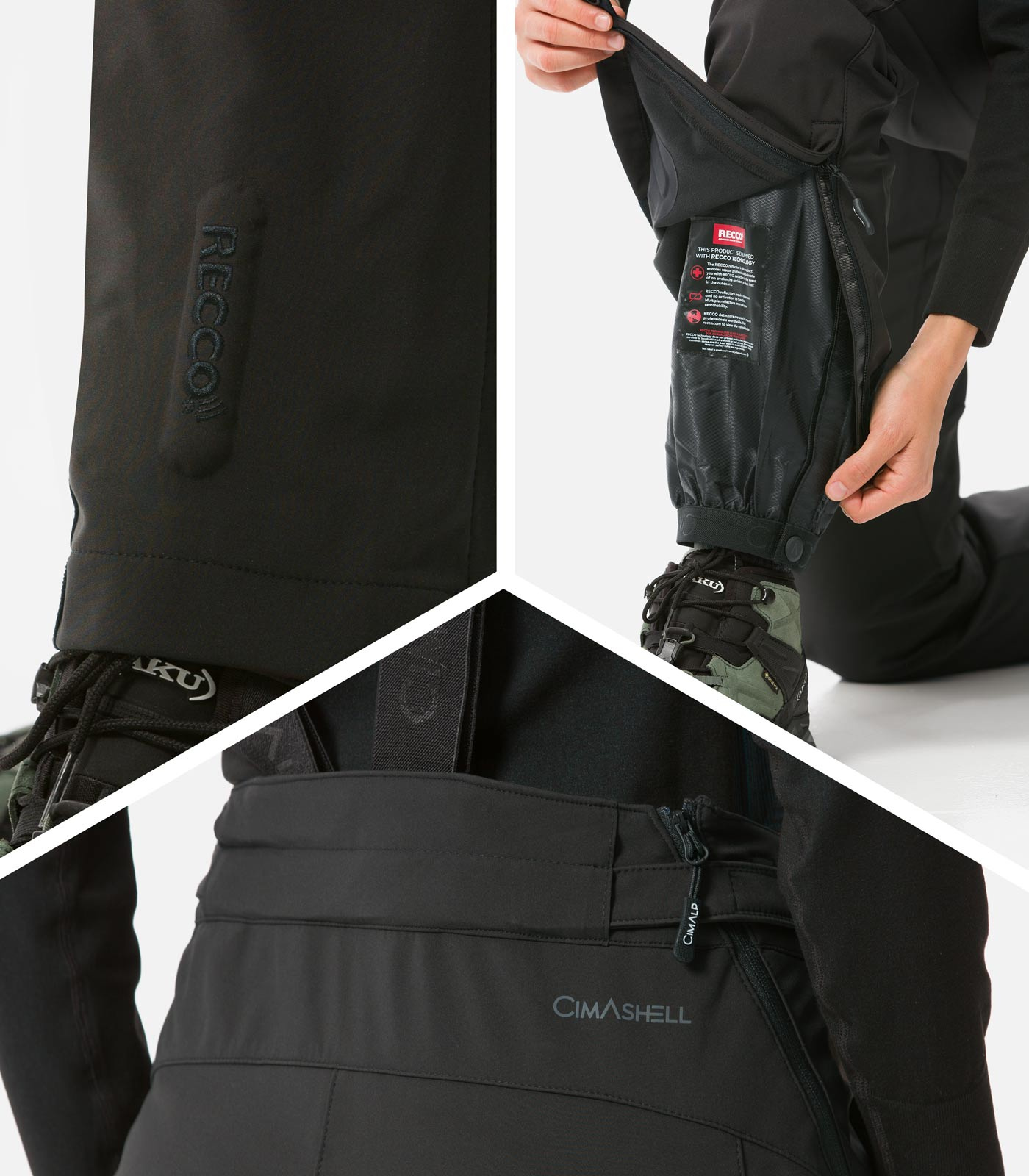 Pantalon ski de rando Softshell avec ouvertures latérales