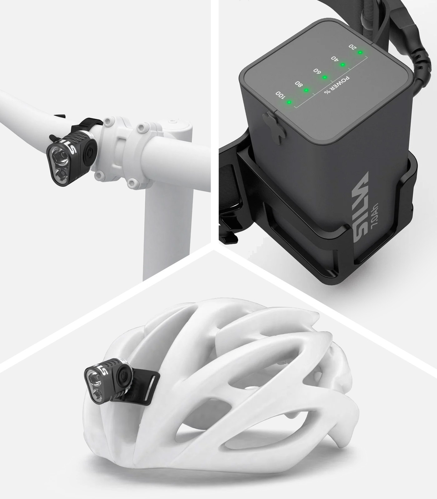 Lampe frontale ultra-trail & multisports à batterie SILVA