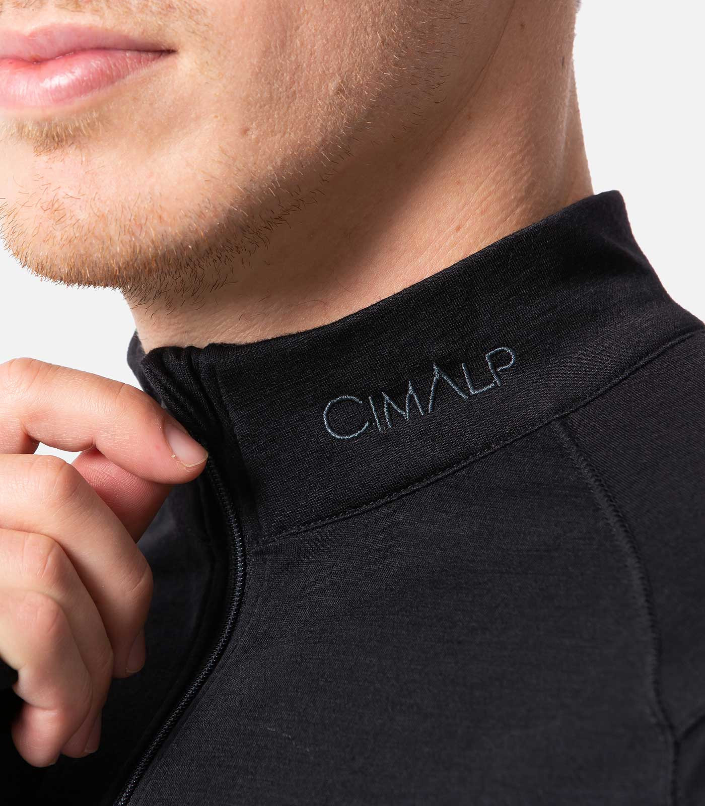 Sous-vêtement thermique 1/2 zip en laine Mérinos