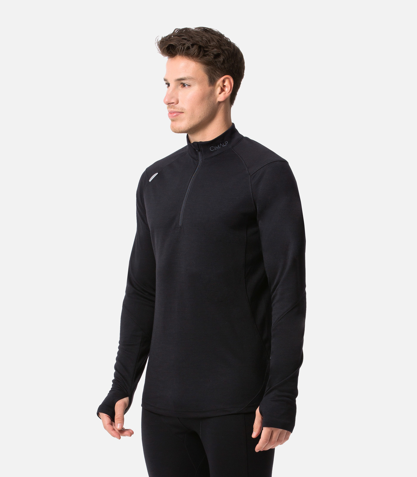Sous-vêtement thermique 1/2 zip en laine Mérinos