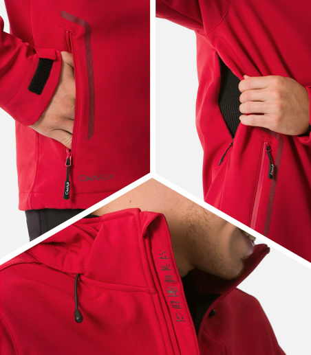 Veste Softshell 3 couches avec capuche