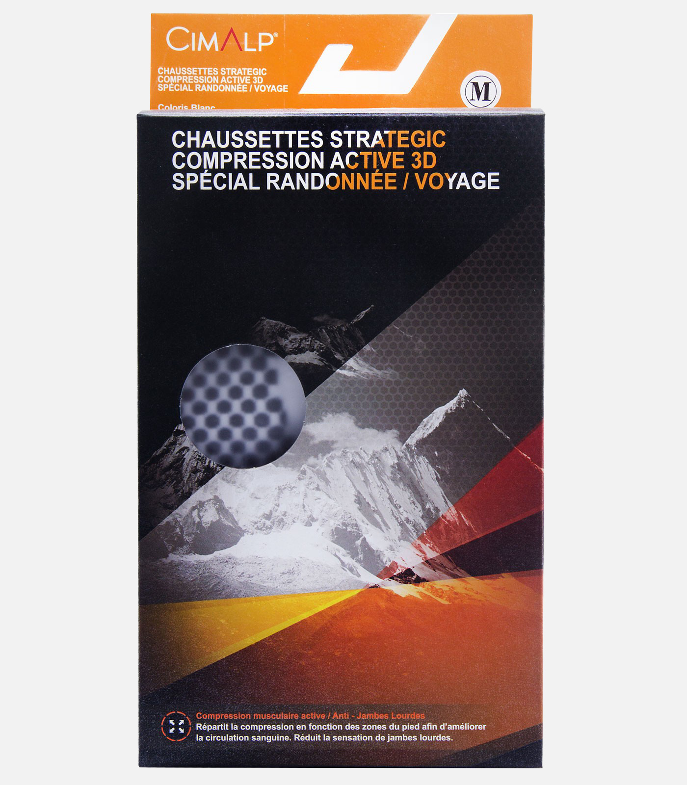 Chaussettes COMPRESSION 3D défatigantes randonnée / voyages