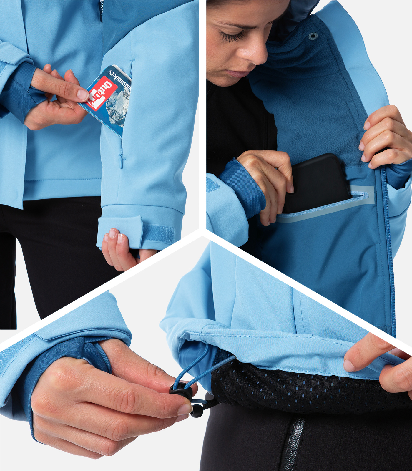 Funktionale Softshell-Skijacke