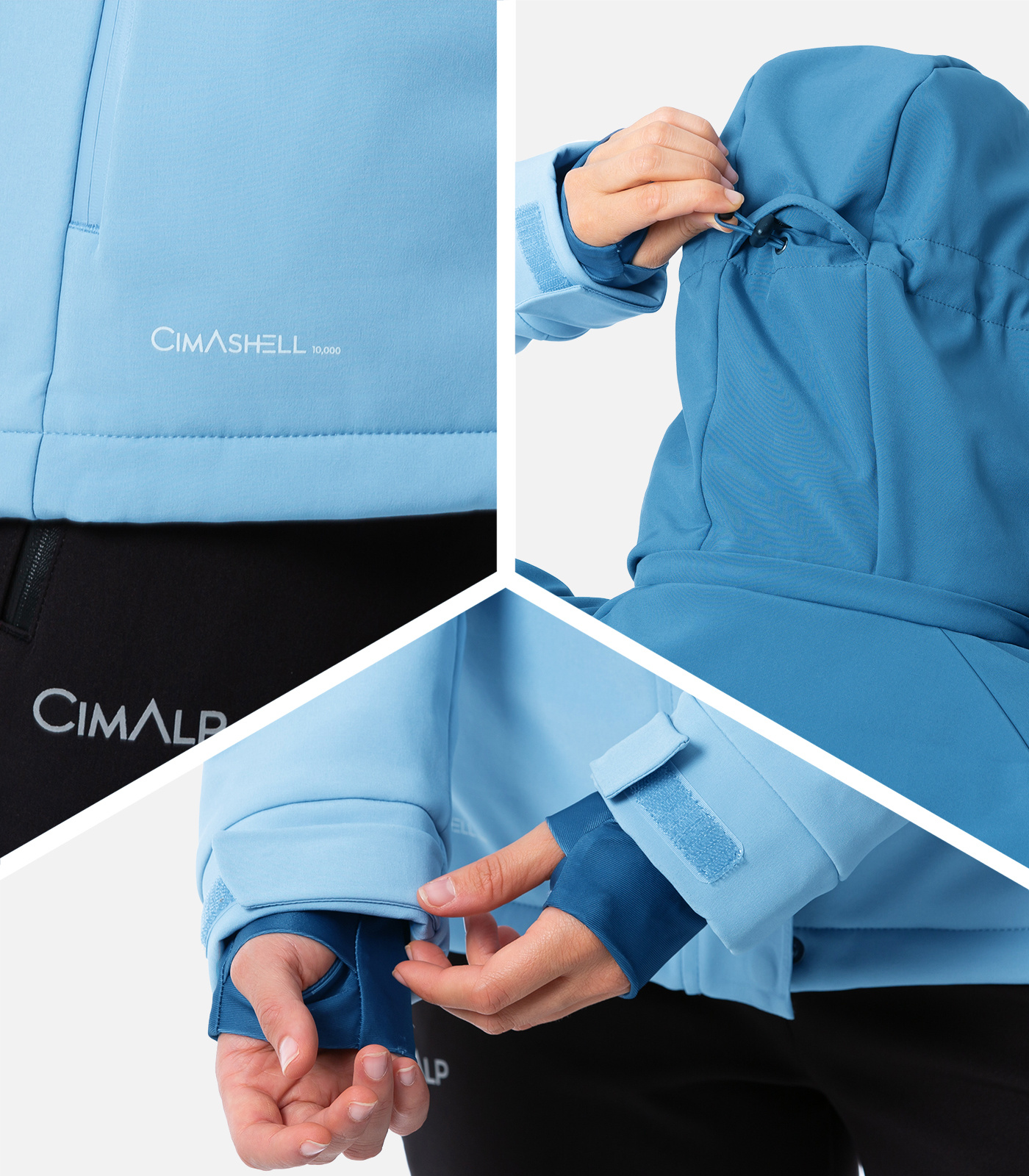 Funktionale Softshell-Skijacke