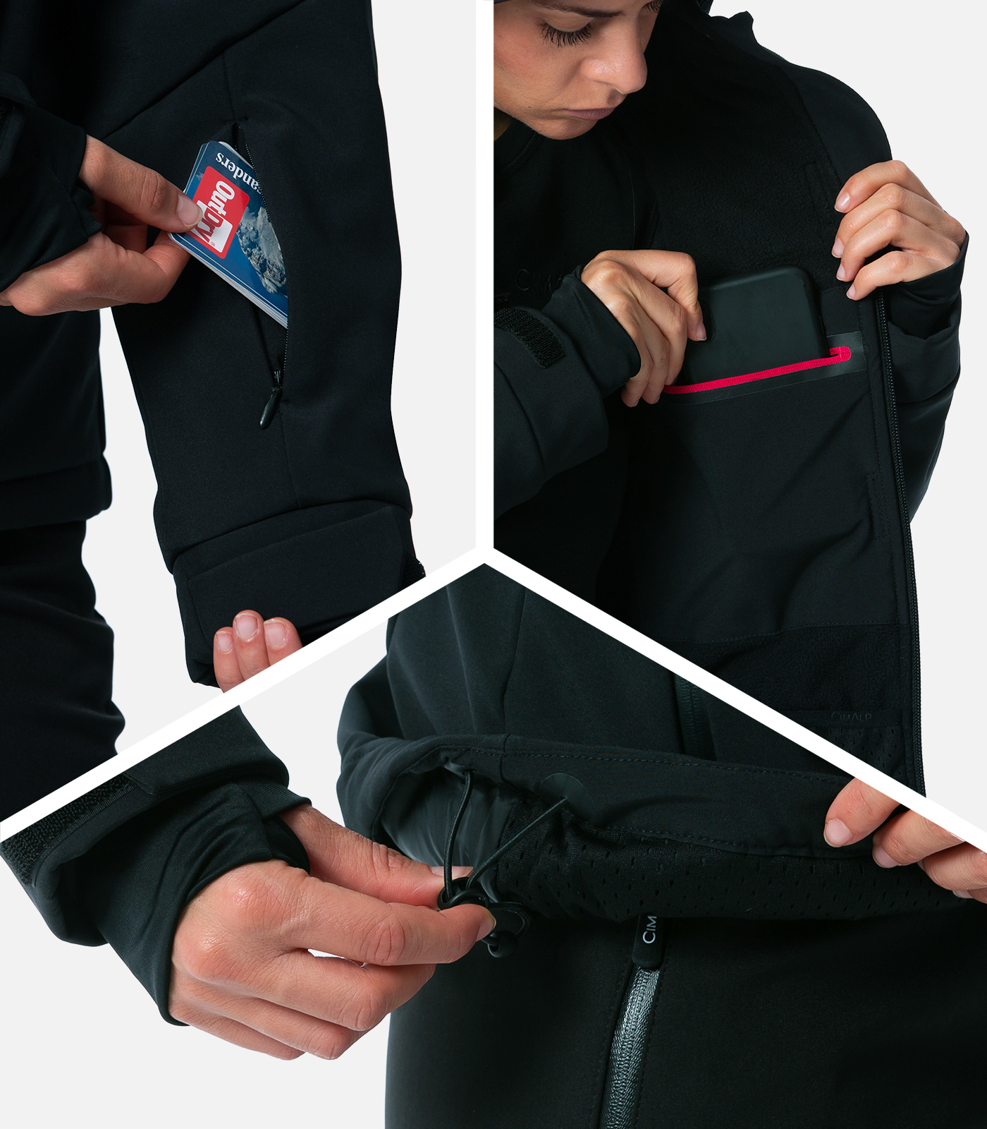 Funktionale Softshell-Skijacke