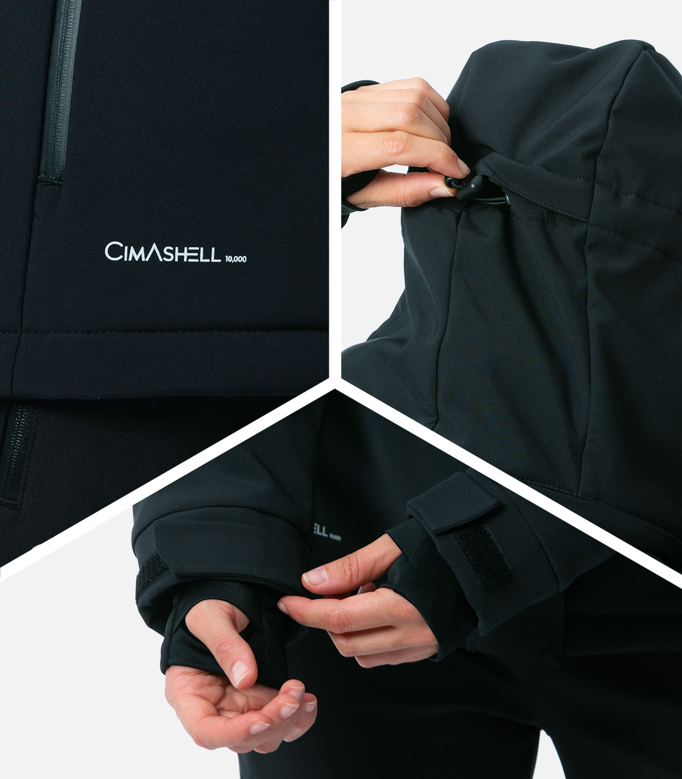 Funktionale Softshell-Skijacke