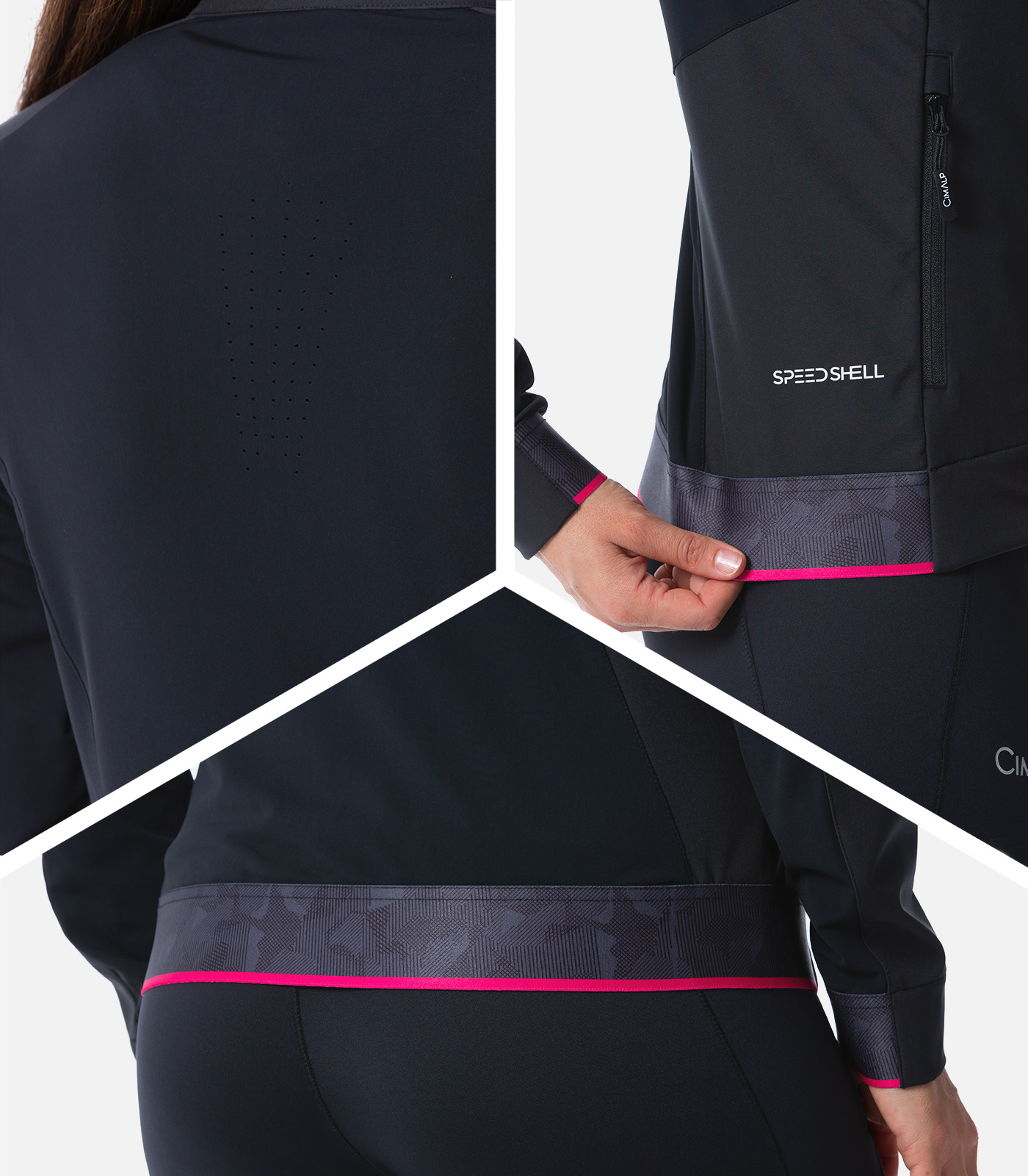 Veste avec membrane spéciale ski de fond