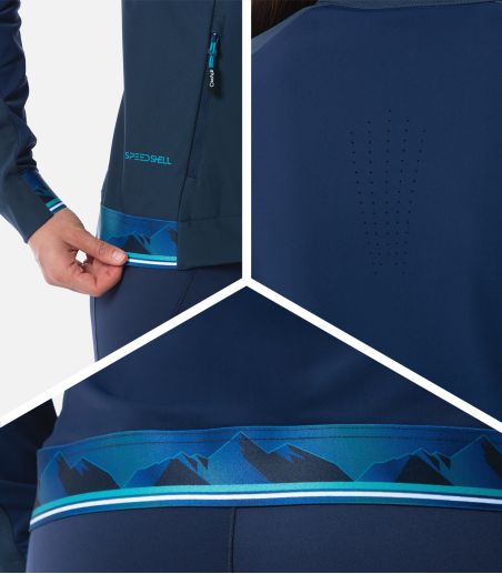 Veste avec membrane spéciale ski de fond
