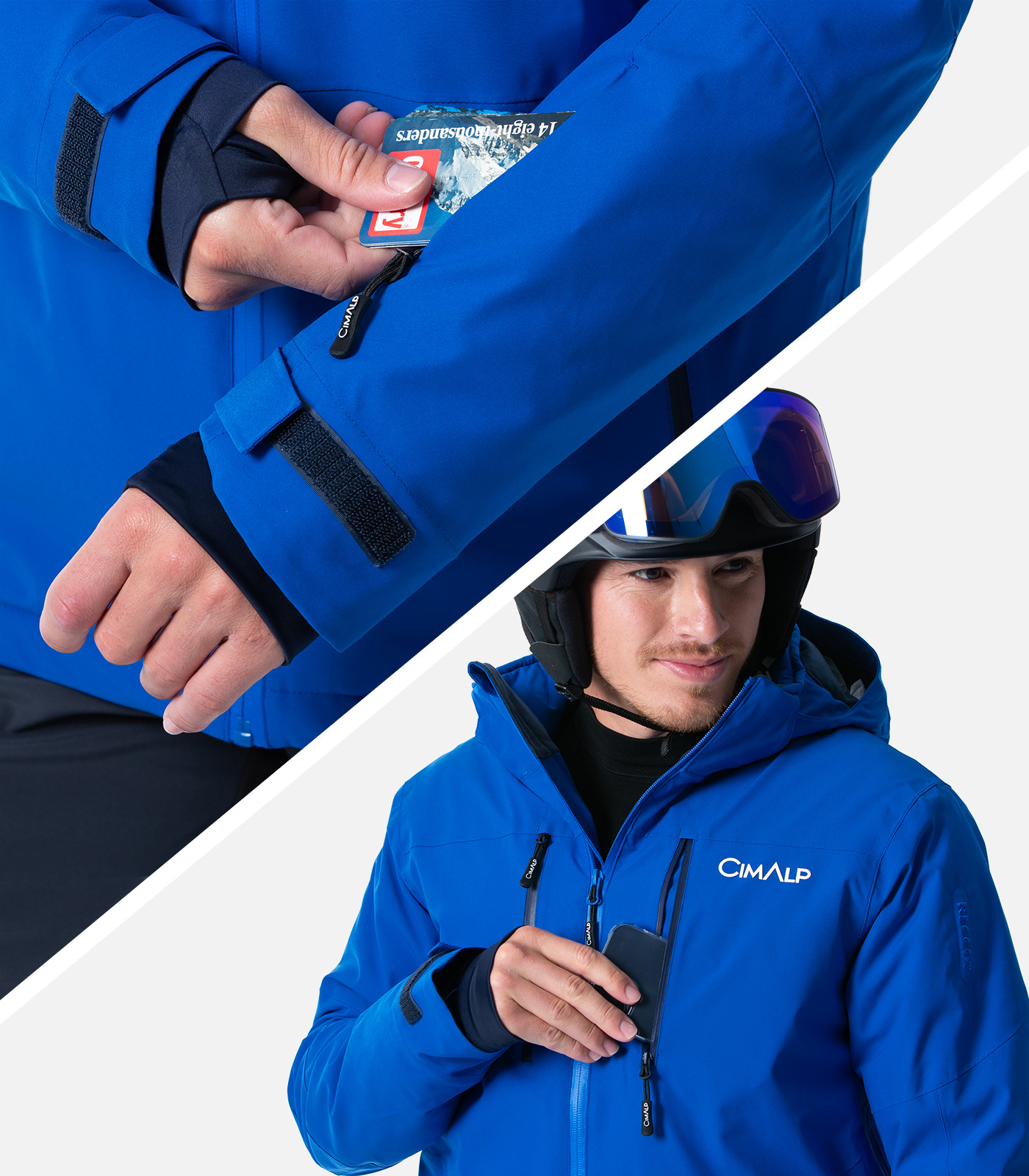 Funktionale Skijacke mit Stretch