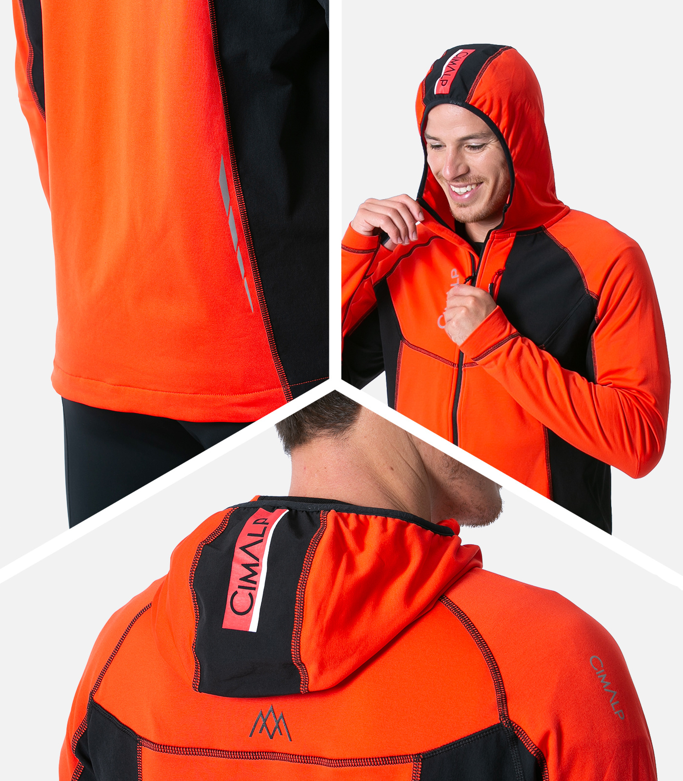 Veste de trail thermique et stretch