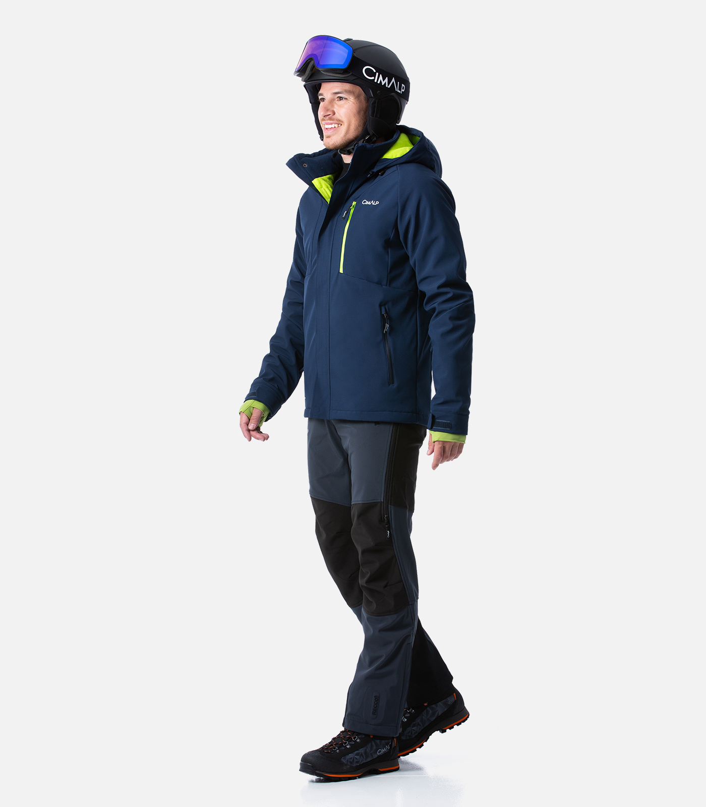 Warme, technische Softshell-Skijacke