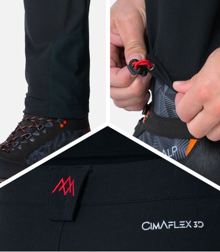 Pantalon de montagne stretch avec renforts 