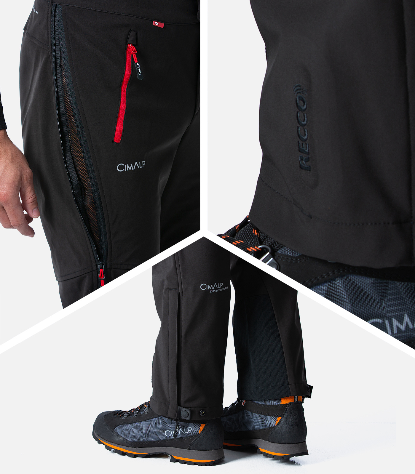 Pantalon Softshell avec ouvertures latérales