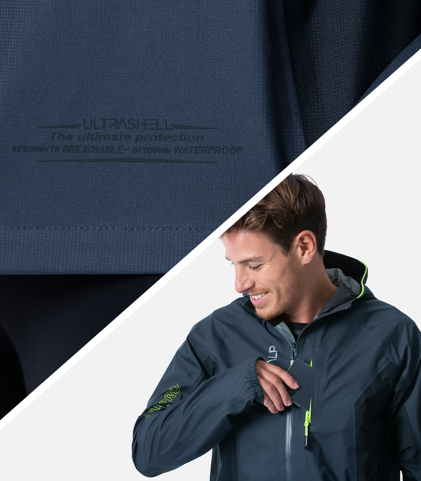 Veste de trail imper-respirante Ultrashell® 3 couches
