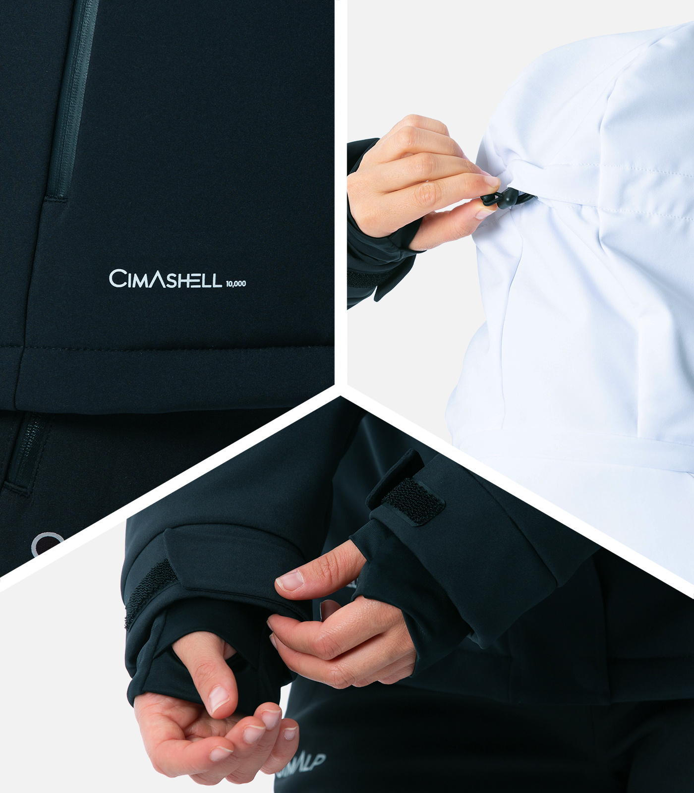 Funktionale Softshell-Skijacke