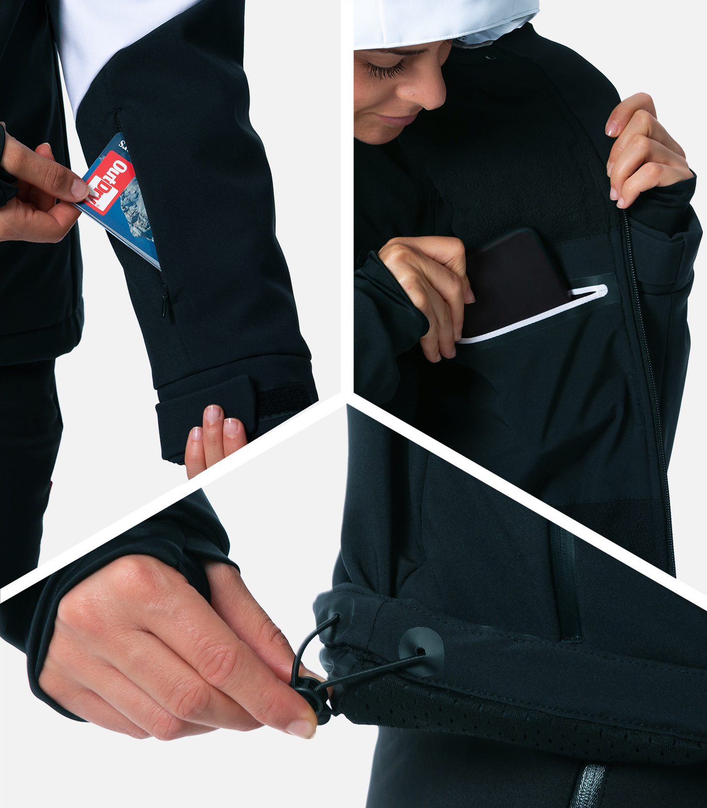 Funktionale Softshell-Skijacke