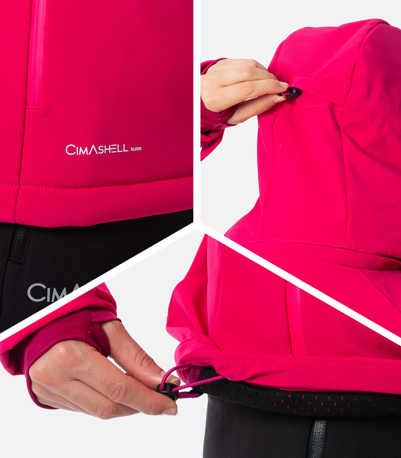 Funktionale Softshell-Skijacke