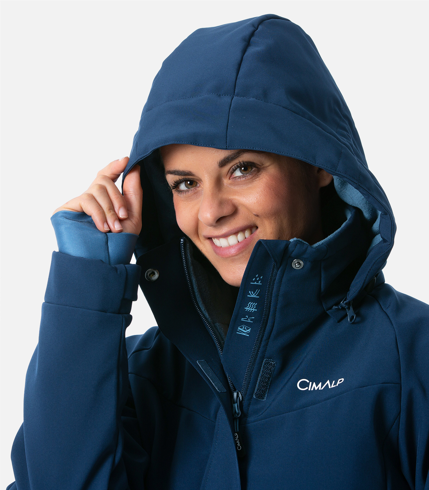 Funktionale Softshell-Skijacke