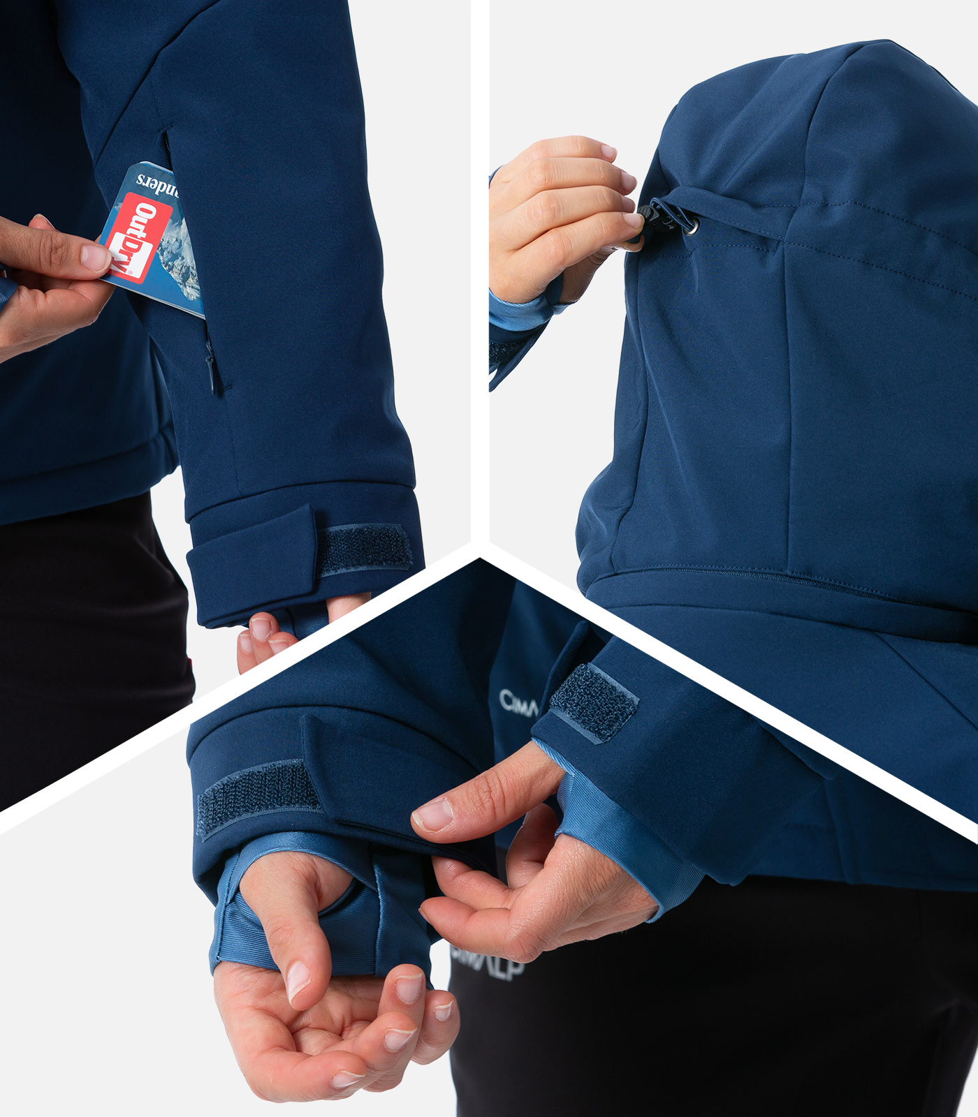 Funktionale Softshell-Skijacke