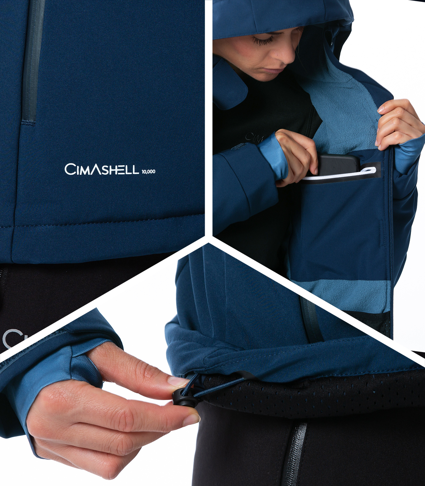 Funktionale Softshell-Skijacke