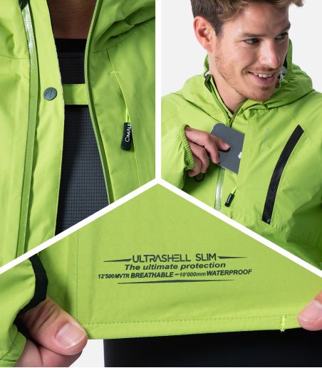 Veste de trail Ultrashell® imperméable et coupe-vent