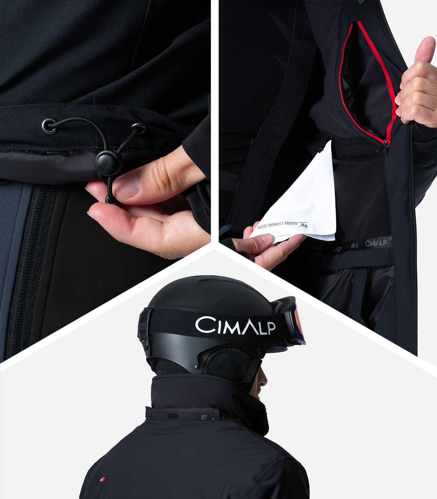 Funktionale Skijacke mit Stretch
