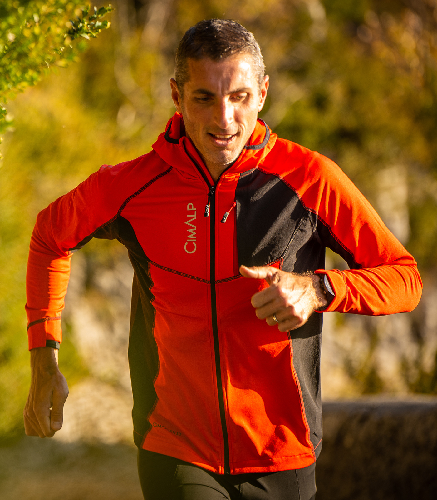 Veste de trail thermique et stretch