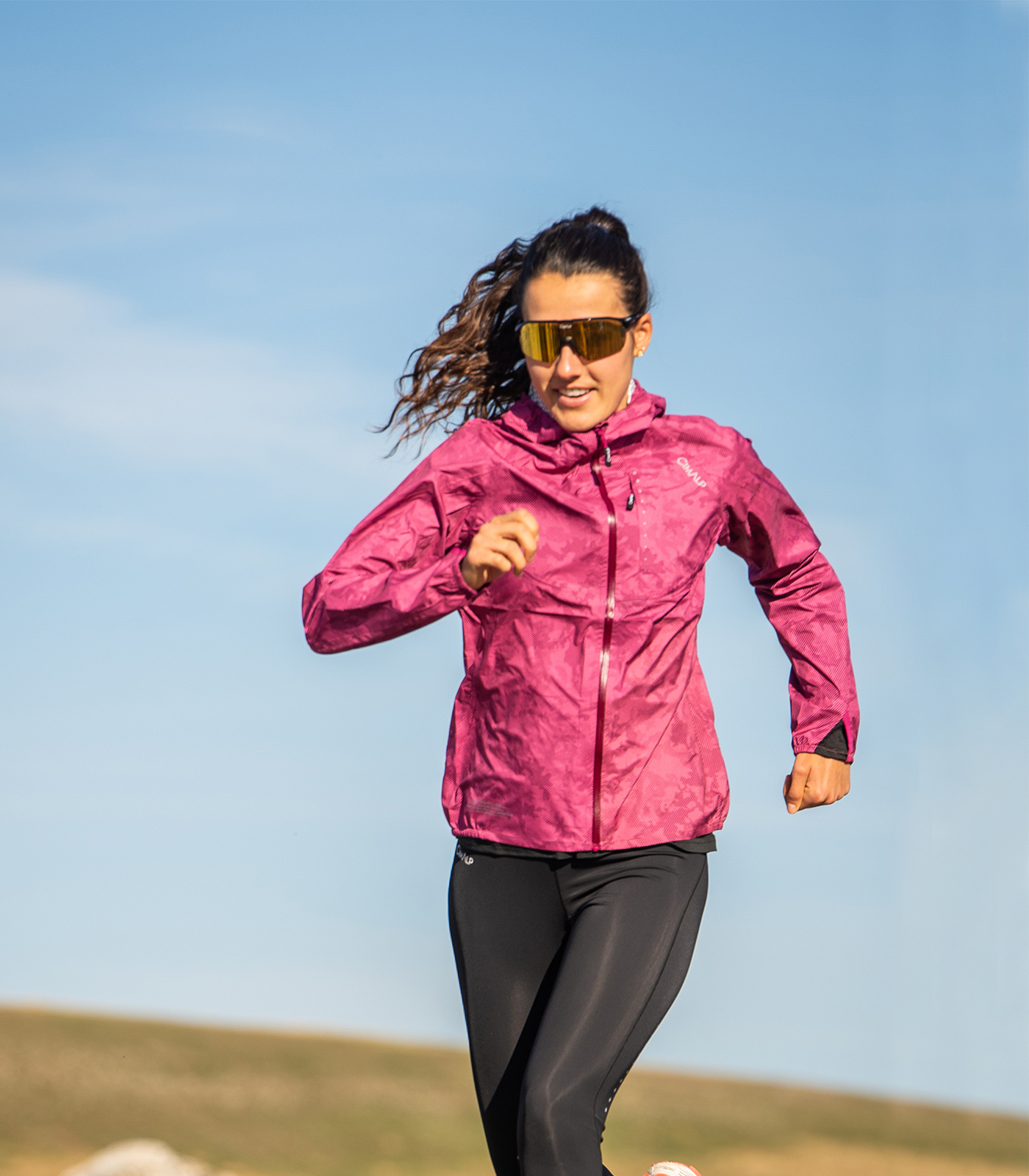 Veste de trail imperméable et respirante