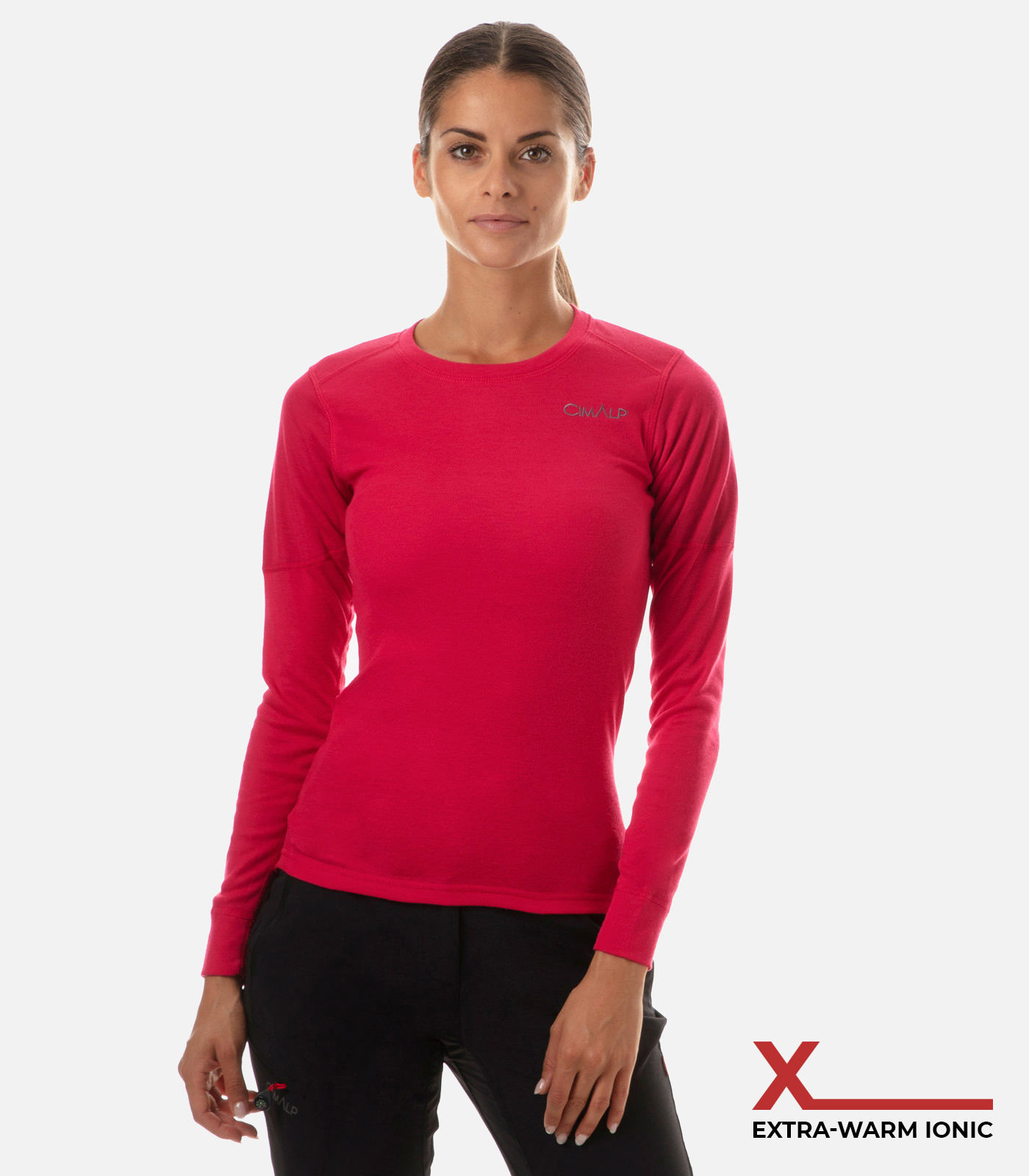 Extrawarmer Baselayer mit Rundhalsausschnitt