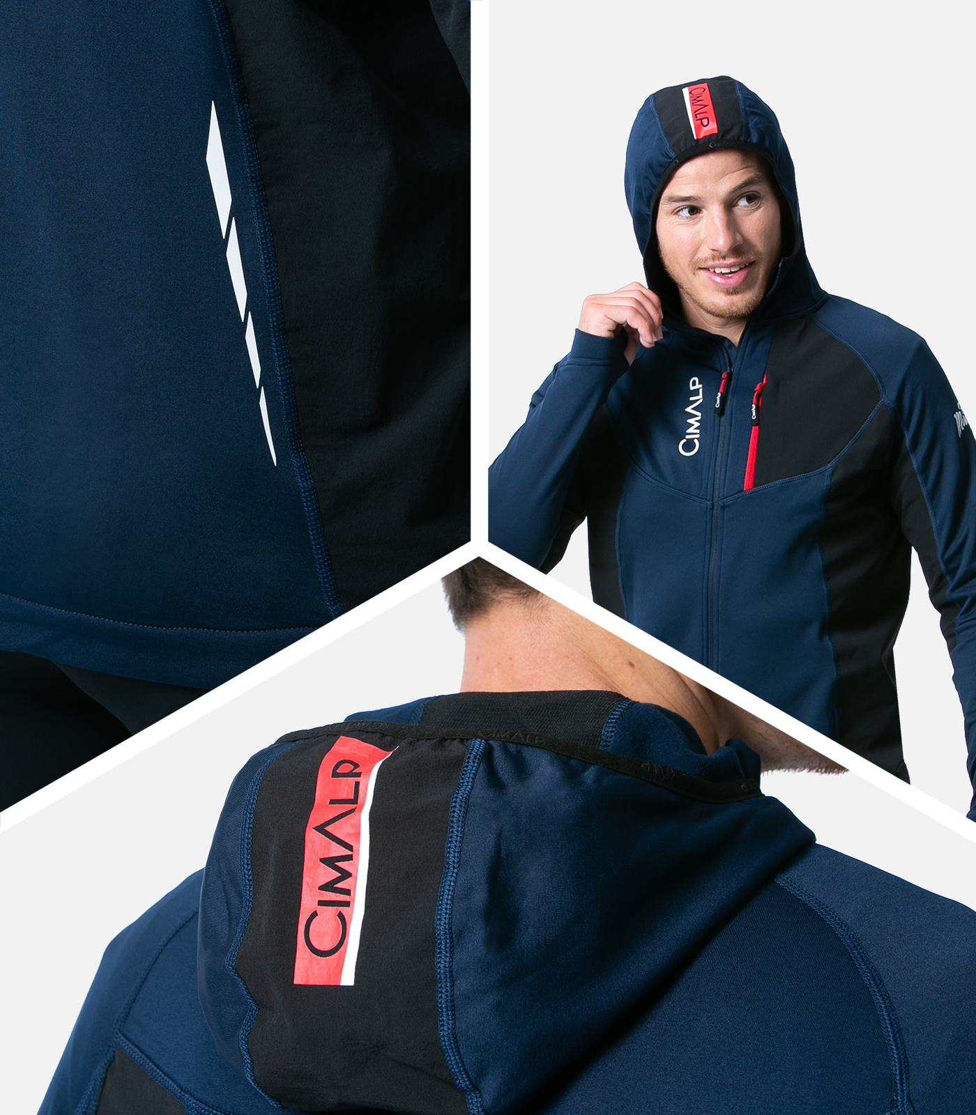 Veste de trail thermique et stretch