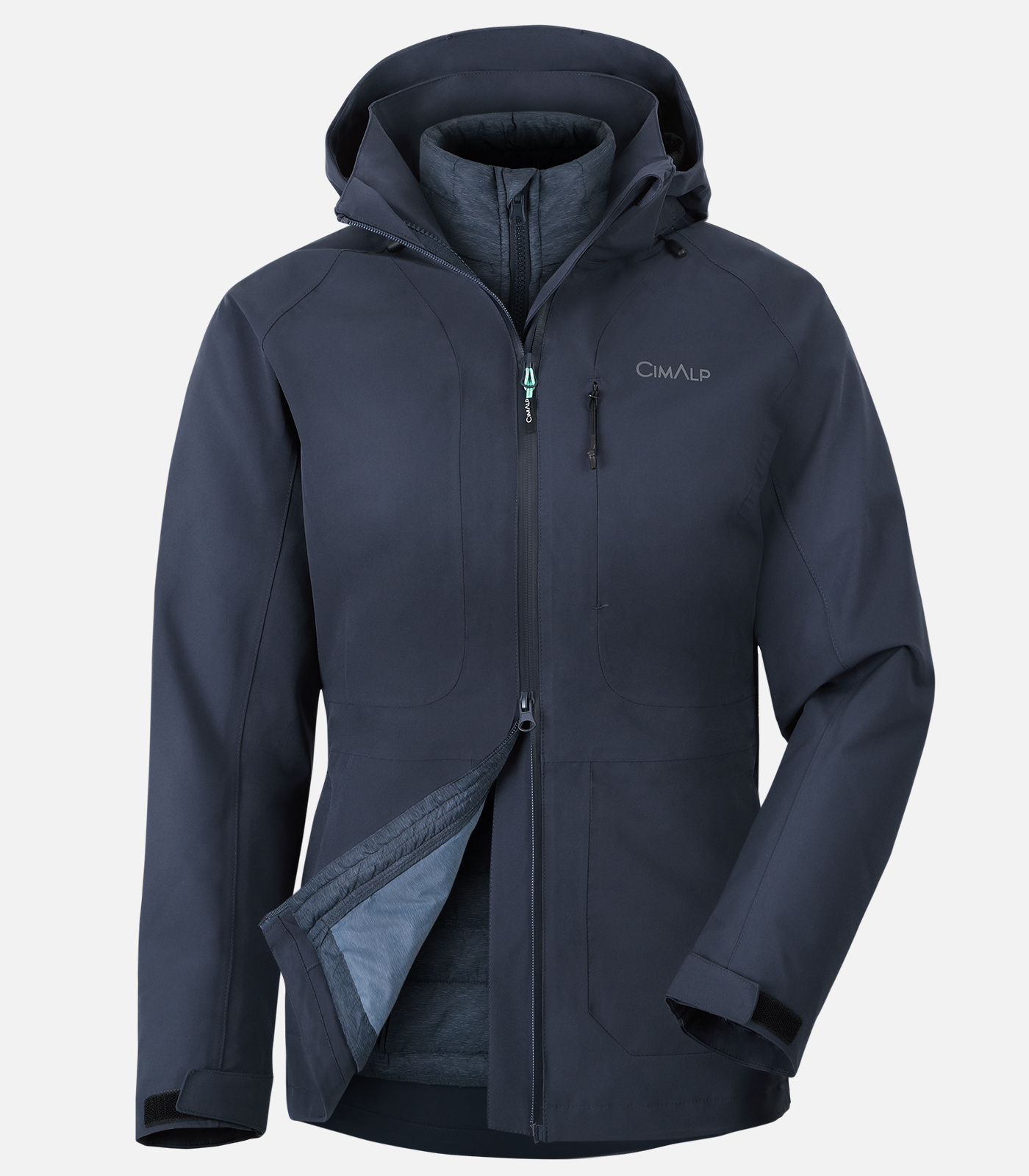 Warme, wasserdichte 3-in-1-Funktionsjacke für Damen | CIMALP® Warme, wasserdichte 3-in-1-Funktionsjacke für Damen | CIMALP®