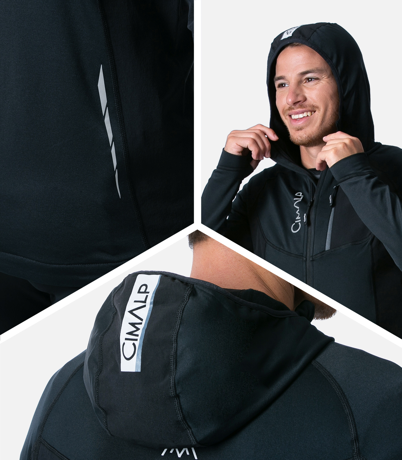 Veste de trail thermique et stretch