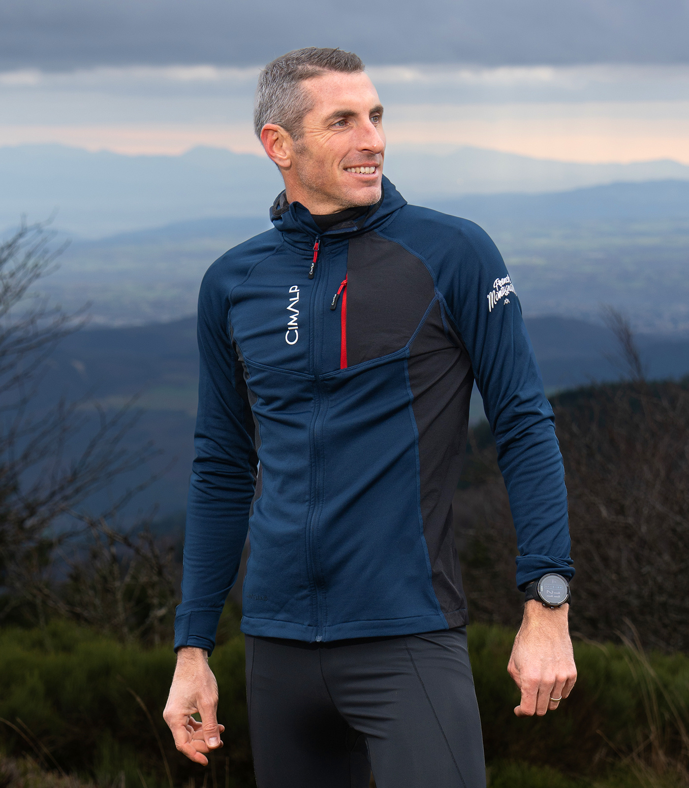 Veste de trail thermique et stretch