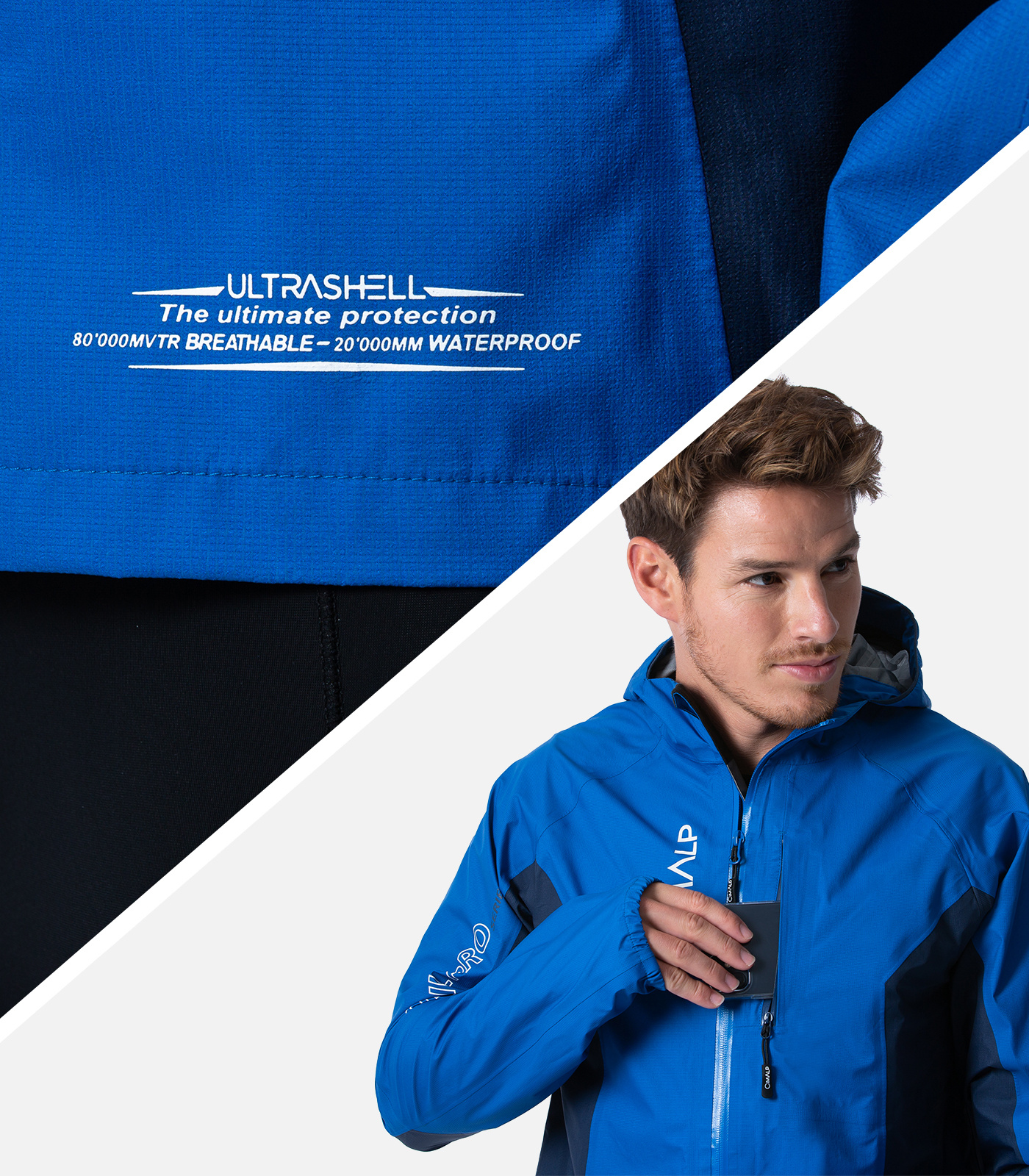 Veste de trail imper-respirante Ultrashell® 3 couches