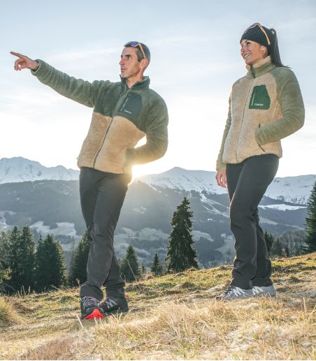 Veste polaire chaude à poils longs