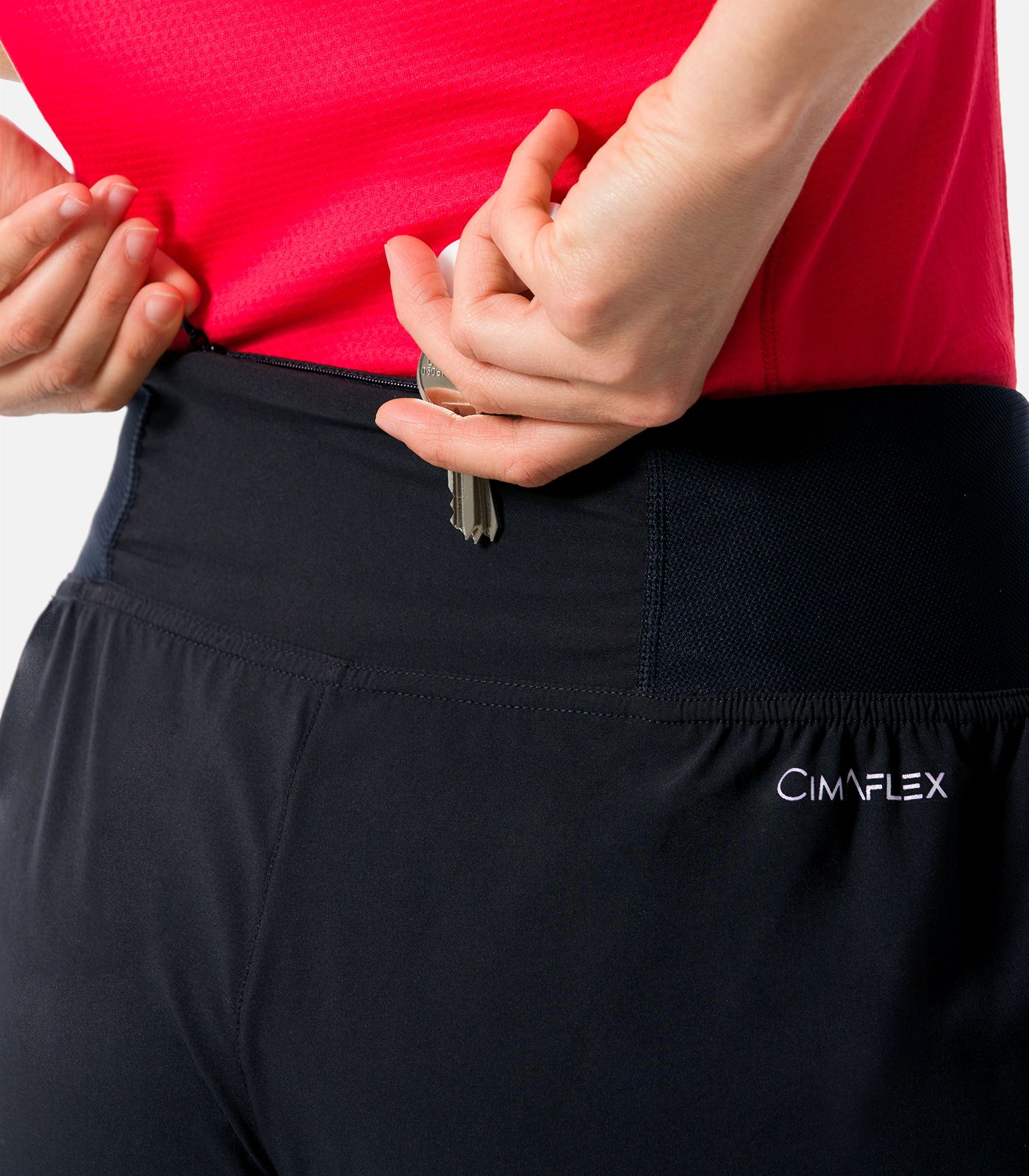 Short trail running 2 en 1 + ceinture multi-poches
