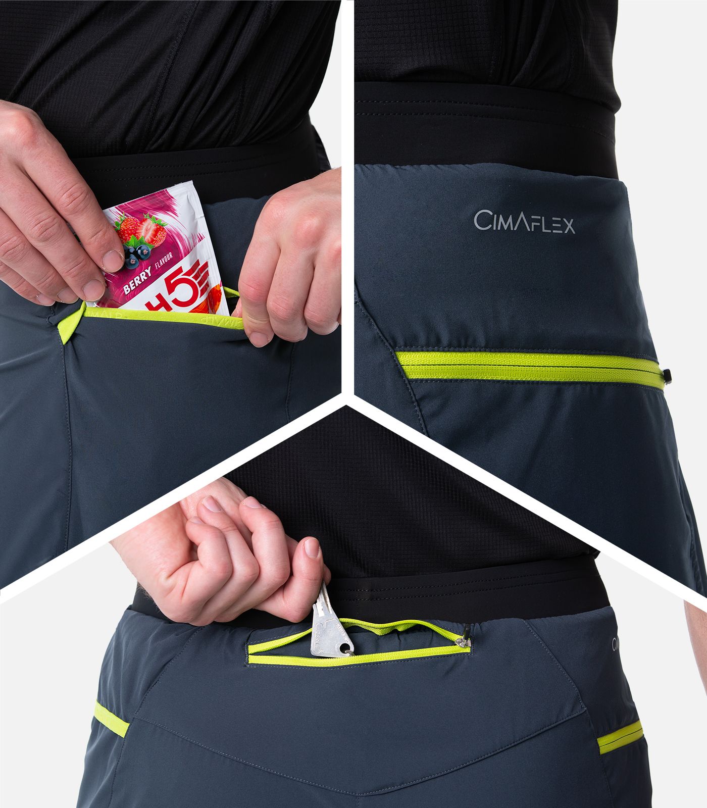 Short de trail running 2 en 1 3D-FLEX