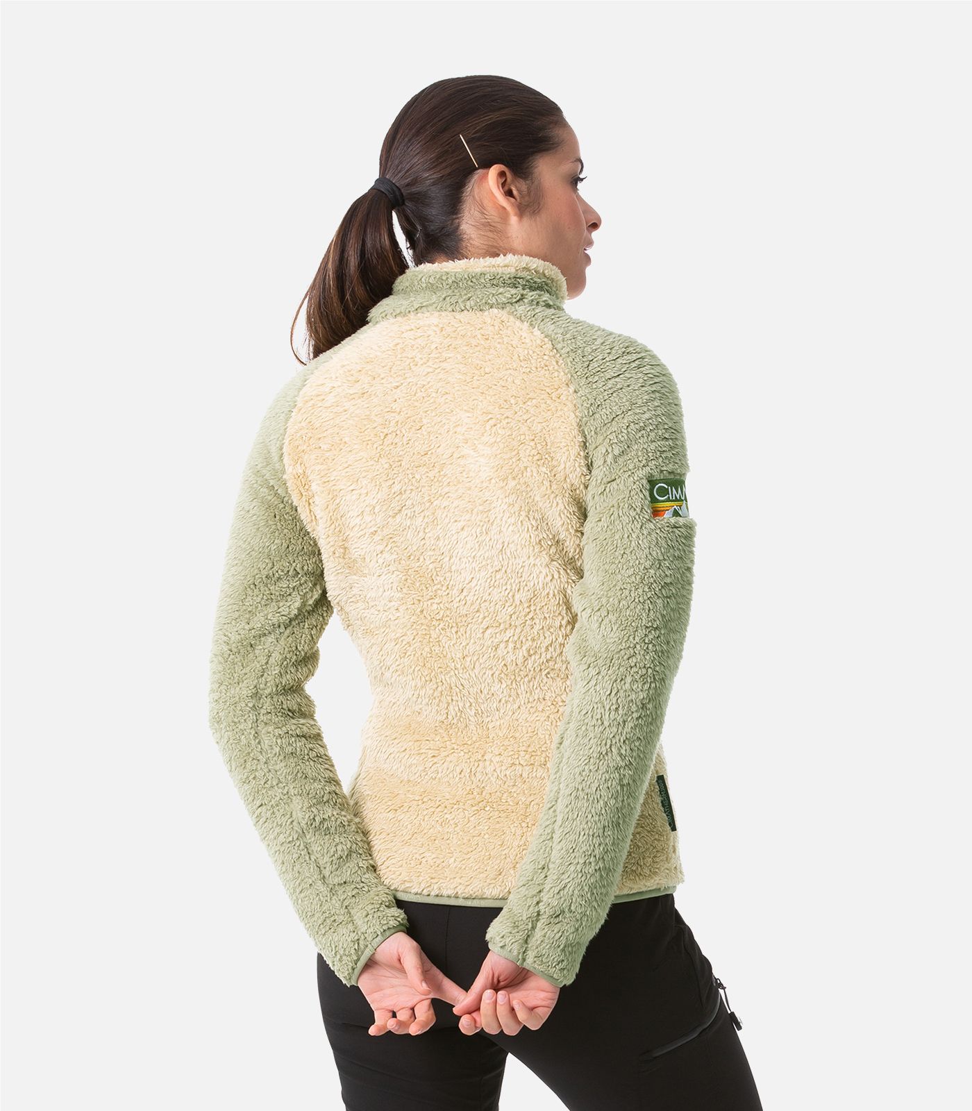 Warme Fleecejacke mit Teddyfleece