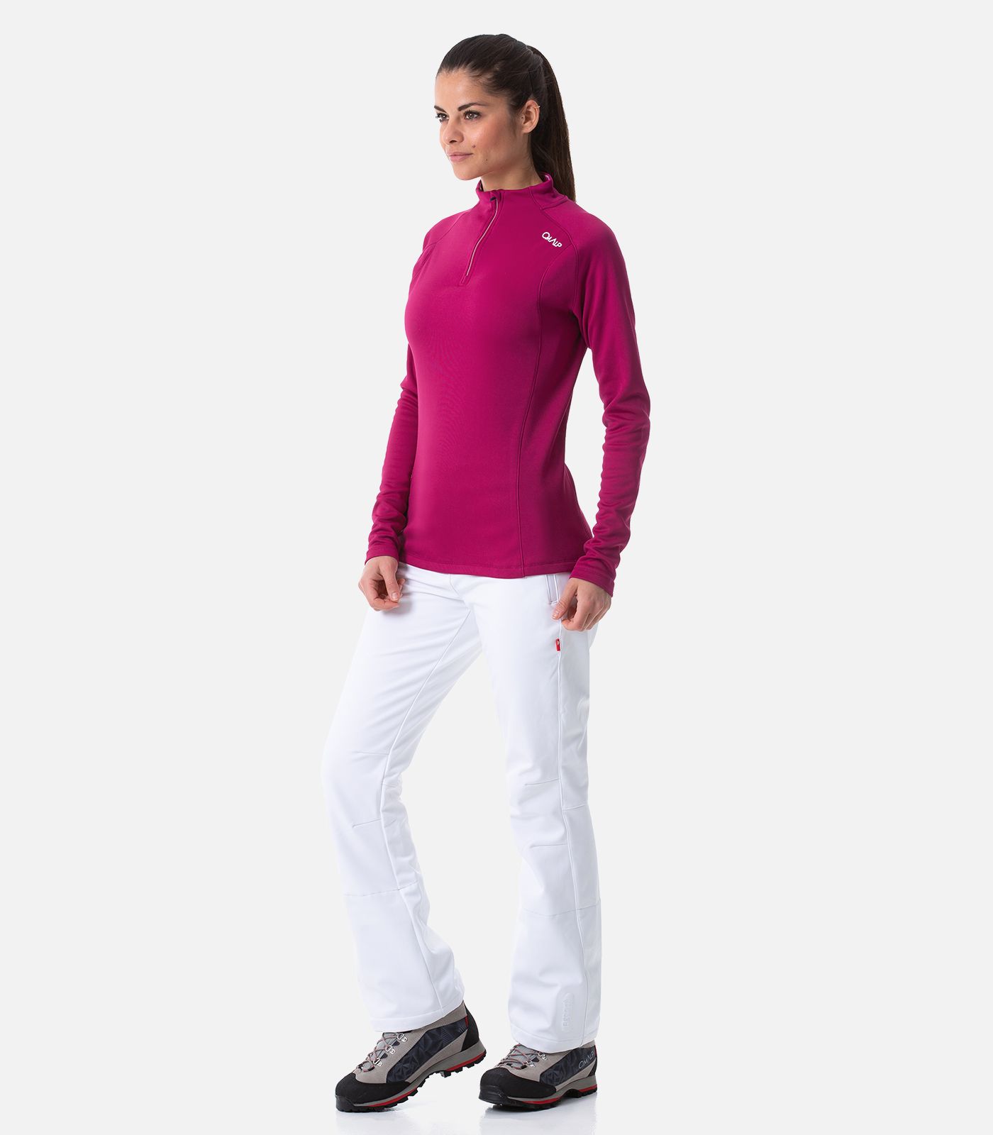 Sweat technique chaud & stretch à col zippé