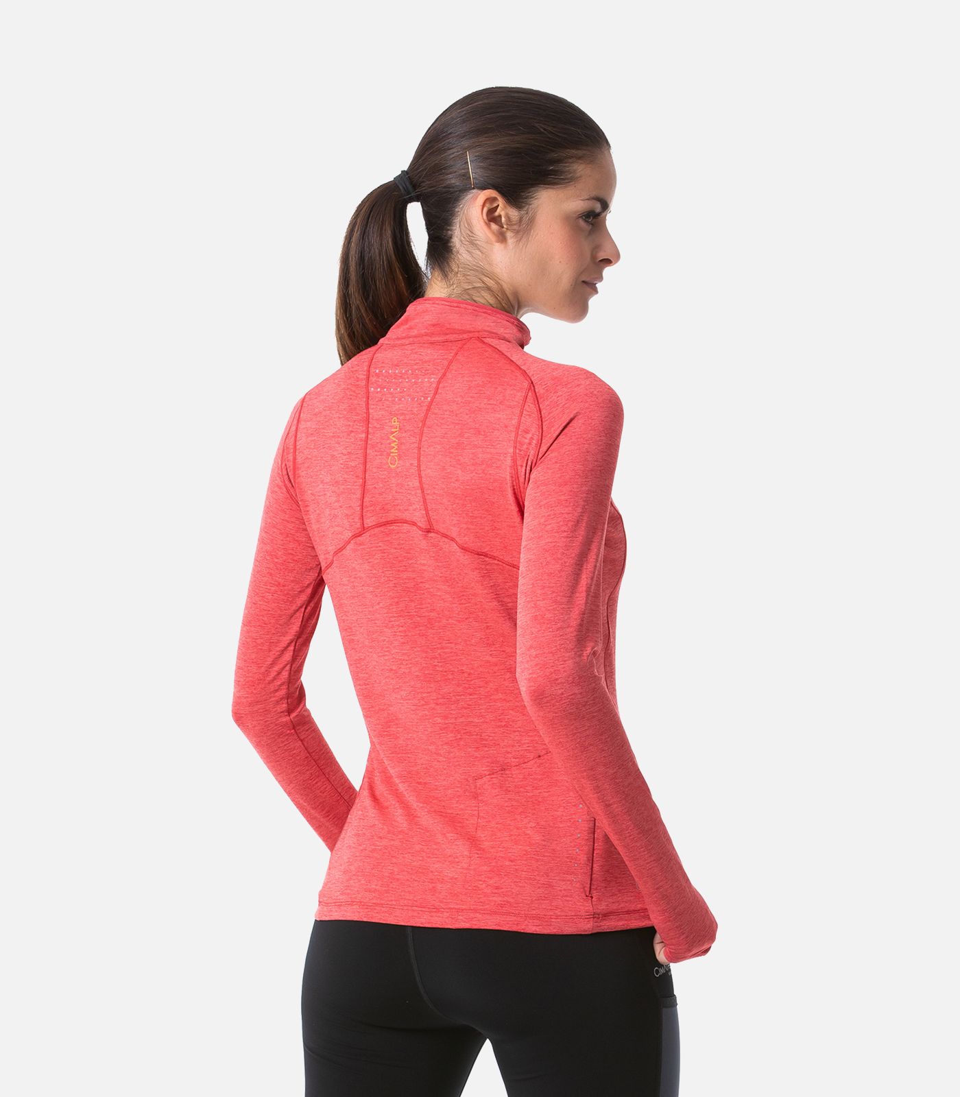 Langärmeliges Trail T-Shirt mit Reißverschluss