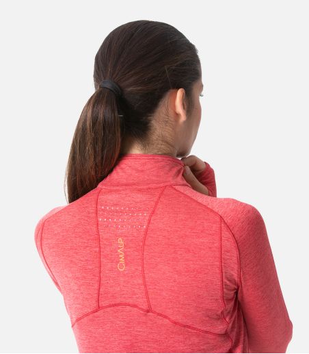 Langärmeliges Trail T-Shirt mit Reißverschluss