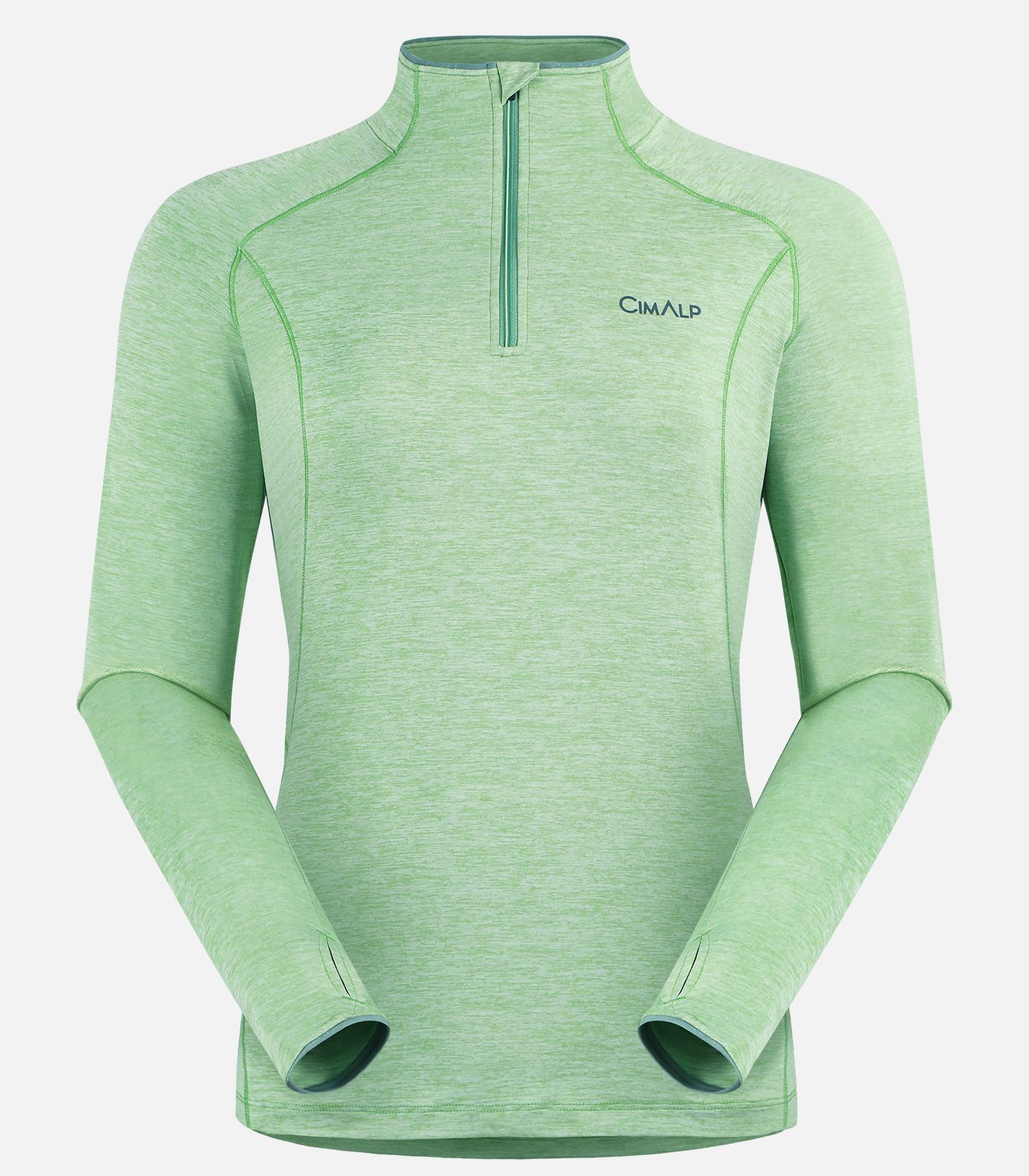 Langärmeliges Trail T-Shirt mit Reißverschluss