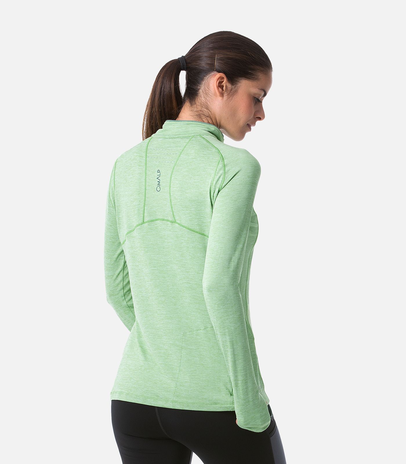 Langärmeliges Trail T-Shirt mit Reißverschluss